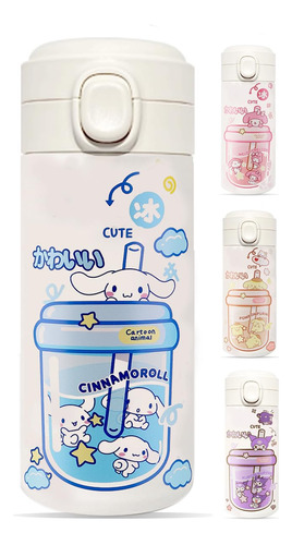 Cinnamoroll - Linda Taza Termica Kawaii, Botella De Agua De