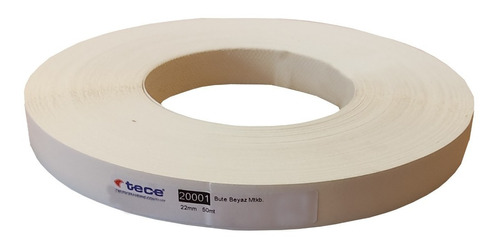 Tapacanto Tece Melamina 22mm Blanco Preencolado X 50 Mts