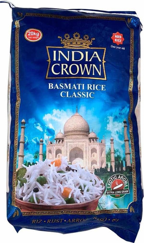 Arroz Basmati India Crown Sin Tacc 1 Kg.