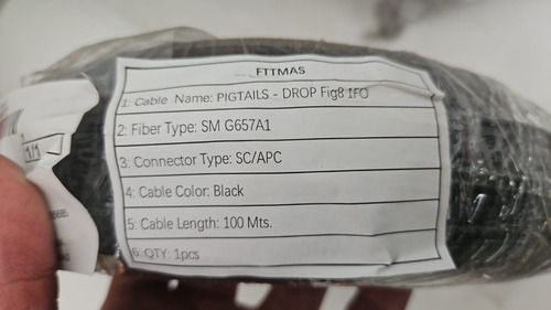 Cable Fibra Optica Fftmas G657a1 X 100 Metros