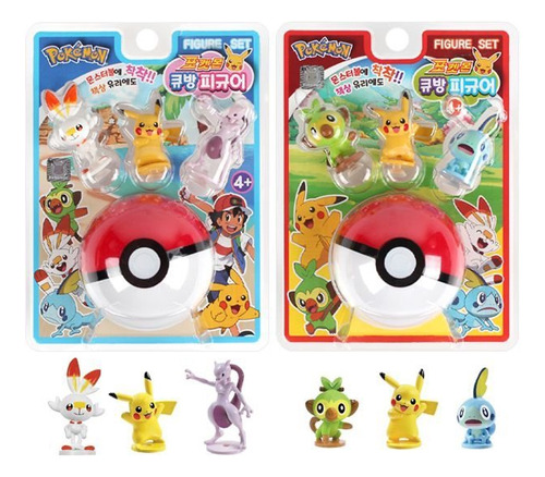 Set De Figuras Pokemon Aladdin 3 Cajas Con 8 Pzas