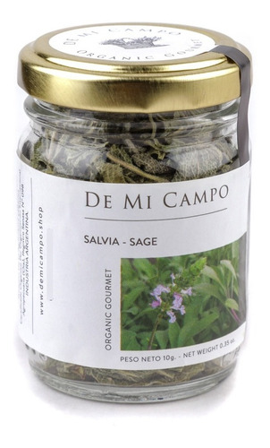 De Mi Campo Salvia Orgánico X 10 Grs Mangia Che Ti Fa Bene