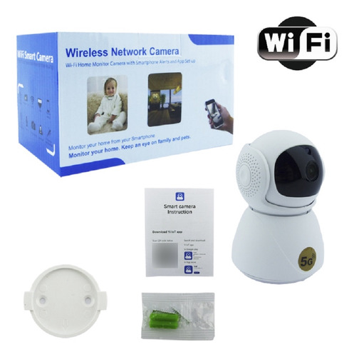 Camara Ip Wifi-tf Dual Band 2.4 Ghz X 5 Ghz Para Interiores.
