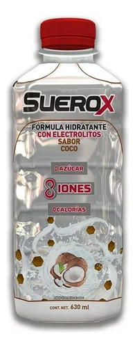 Bebida Rehidratante Suerox Coco 10 Pzs De 630 Ml C/u