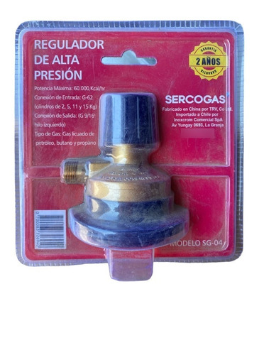 Regulador De Gas Alta Presion Certificado Sec Mojostore