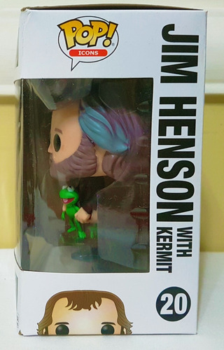Funko Pop! Icons - Jim Henson Com Kermit (sapo Caco Muppets)
