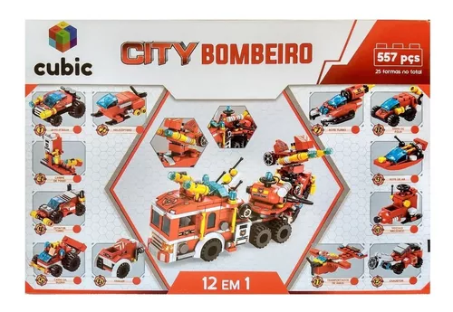 Blocos de Montar Torre de Bombeiro Multikids - BR825 - Estripulia