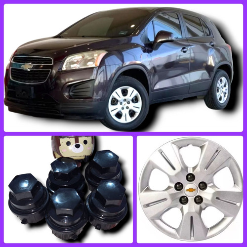 Kit 5 Capuchones Tuercas Para Tapón Original Chevrolet Trax (Usado)