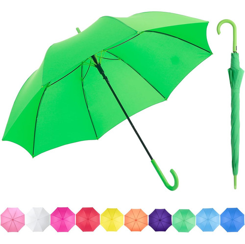 Rumbrella Paraguas Uv Verde Con Apertura Automática Upf 50+ 