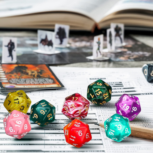 Juego De Dados Poliédricos Skylety 100 Piezas Con Bolsa Negr