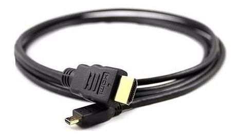 Cable Micro Hdmi A Hdmi 1 Mts Puntas Dorada Full Hd