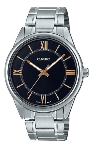 Imagen 1 de 9 de Reloj Original Casio Plateado Mtp-v005d-1b5