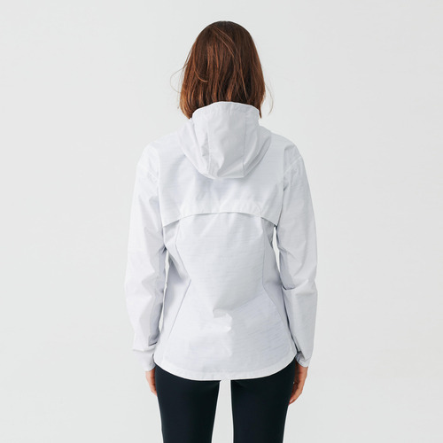 Chamarra Running Mujer Run Rain Blanca Kalenji