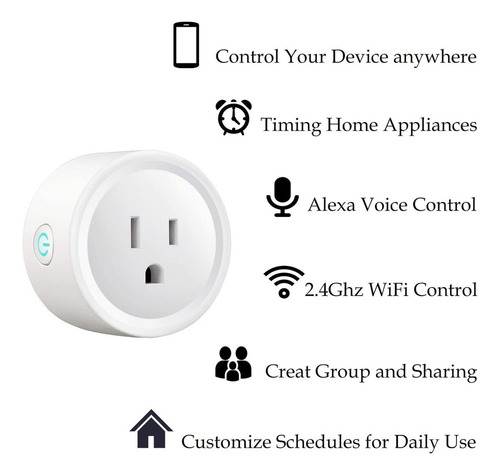 ~ Mini Enchufes Inalámbricos Con Enchufe Inteligente Wi-fi
