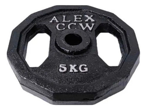 Disco Dodecagonal Alexccw 11 Lbs/ 5 Kg Hierro-acero 20 Diam