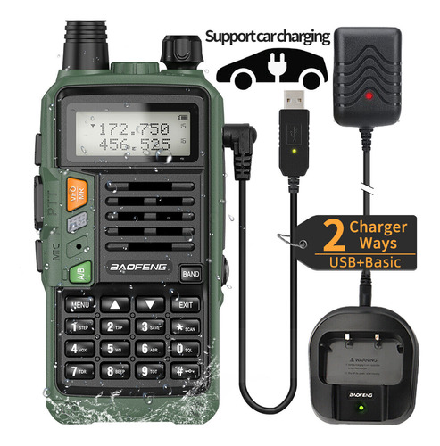 Cargador Usb De Radio Walkie Talkie Baofeng Uv-s9 Plus De Do