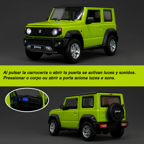 Suzuki Jimny 1/18 Miniatura Metal Coche Con Base Expositora