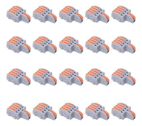 Conector De Cable En T, 20 Piezas, Divisor Tipo Empuje De 1