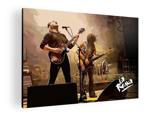 Cuadro Decorativo Moderno Mural Poster La Renga 42x30 Mdf