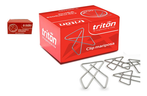 Clip Mariposa 50 Unidades *20 Cajas