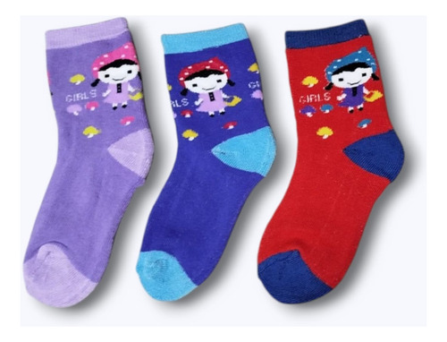 Pack 12 Calcetines Gruesos Con Toalla Invierno Niño Y Niña