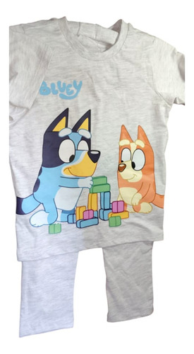 Conjunto Para Niñas Bluey 2 Pzas. Gris 4x