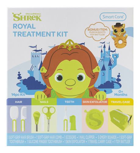Smart Care Shrek Royal Treatment Kit Set Para Bebe Color Verde