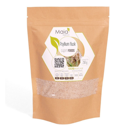 Imagen 2 de 4 de Psyllium Husk | Psilio Rubio - Orgánico 250 Gramos