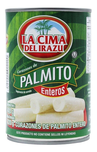 3 Pack 3 Latas Corazón De Palmito Entero La Cima 400grs C/u