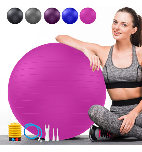 Goonidy 55 Cm Rosa Anti-explosion Pelota Ejercicio Suave Abs