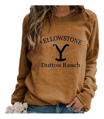 Estampado Del Parque Nacional De Yellowstone Con Cuello Redo