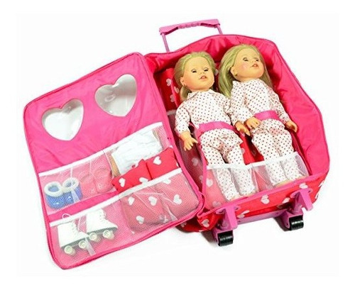 Doll Double Travel Trolley Con Doble Saco De Dormir - Doll T