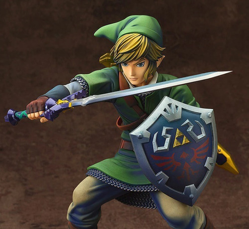 Figura De Link Videojuego Leyenda De Zelda Espada Y Escudo
