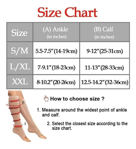 Calcetines Elásticos Con Cremallera Para Prevenir Venas Y Va