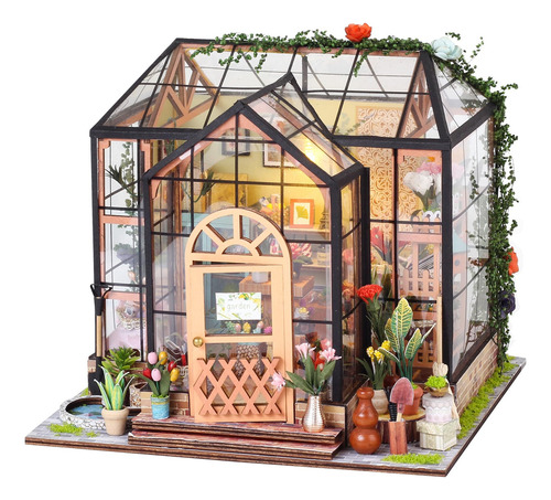 Casa De Muñecas Diy Miniatura Creativa Con Muebles De Madera