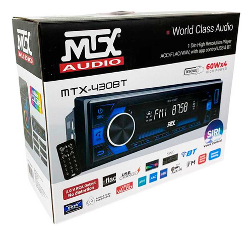 Autoestéreo Mtx Audio Con Usb, Bluetooth, App Mtx430bt