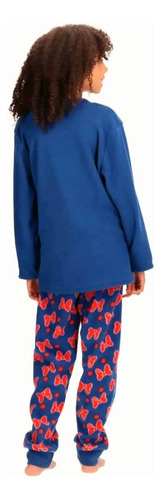 Pijama Micropolar Minnie Caffarena Talla 12 Azul 30948
