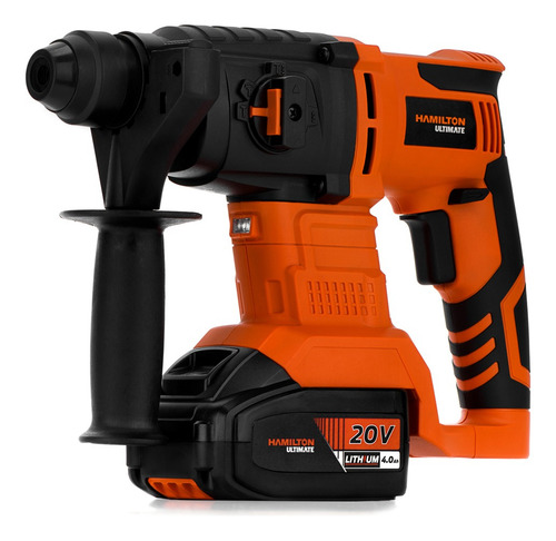 Rotomartillo electroneumático Hamilton Ultimate ULT130 inalámbrico naranja frecuencia de 50Hz con 20W de potencia 220V-240V