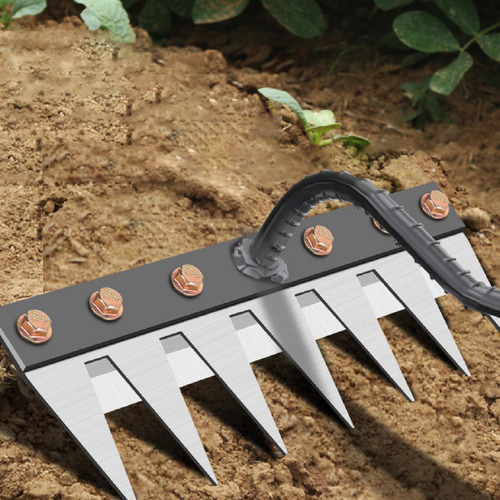 Manual Herramienta Agrícola Garden Hoe 6 Rake De Dientes