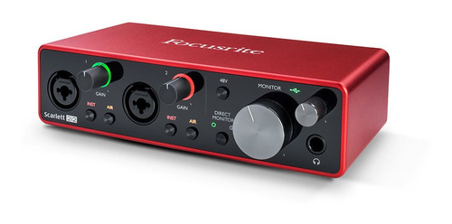 Imagen 7 de 10 de Placa De Audio Usb Focusrite Scarlett 2i2 3ra Generacion