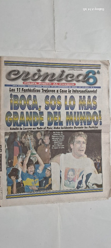 Crónica. Boca Campeón Del Mundo Año 2000 C/ Póster Central 