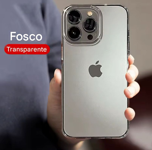 Nova Case Translúcida Para iPhone 15 Pro, Max Proteção Luxo