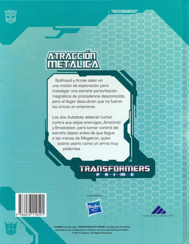 Transformers Prime - Atracción Metalica (Usado)