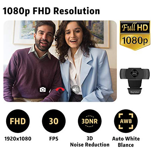 Webcam Hd Com Microfone Para Laptop/mac/tv (septekon)