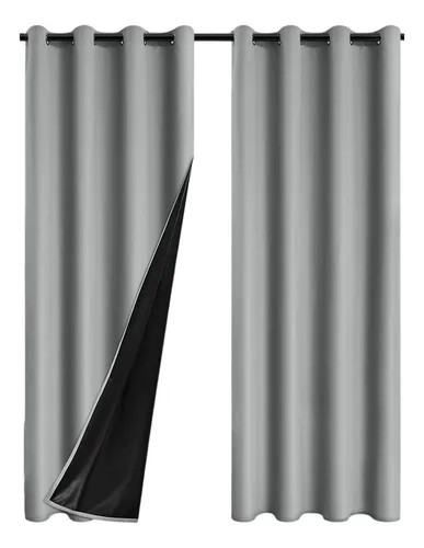 Para Mz 1 Pieza De Cortinas Opacas De Color Liso Con