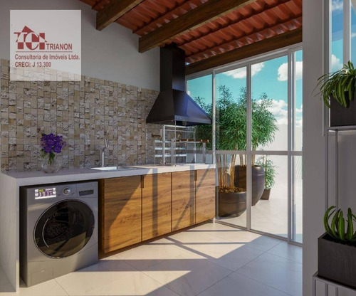 Imagem 8 de 13 de Cobertura Com 2 Dormitórios À Venda, 88 M² Por R$ 399.000,00 - Campestre - Santo André/sp - Co0774