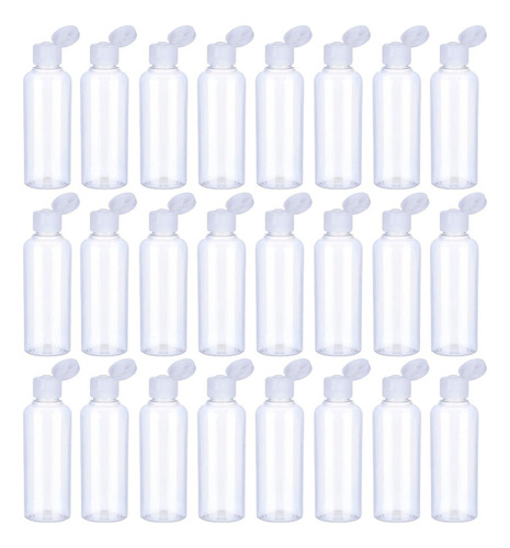 Set 24 Botella De Viaje Dispensadora 100 Ml Transparente