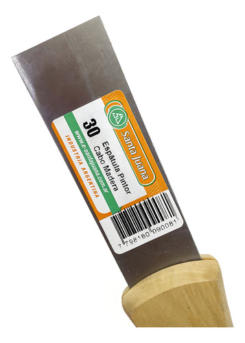 Espatula Cabo Madera 30mm 3cm Pintor Yesero Enduido