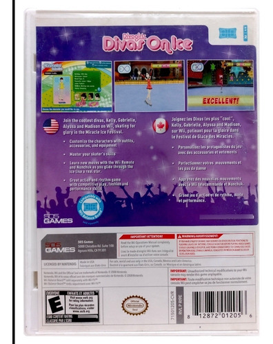 Diva Girls Divas On Ice Nintendo Wii En Español (Reacondicionado)