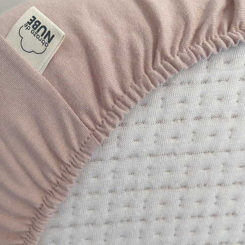 Sábana Ajustable Para Cuna Colecho Lisas Jersey Algodon 100% Rosa Viejo Liso